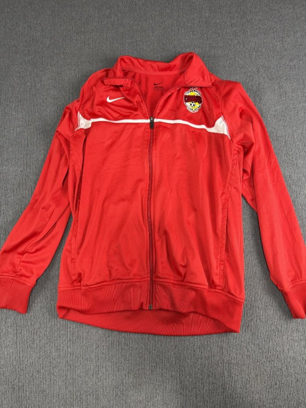 Nike Mens Clearwater Chargers Soccer Club Red Full-Zip Track Jacket L - Picture 2 of 11